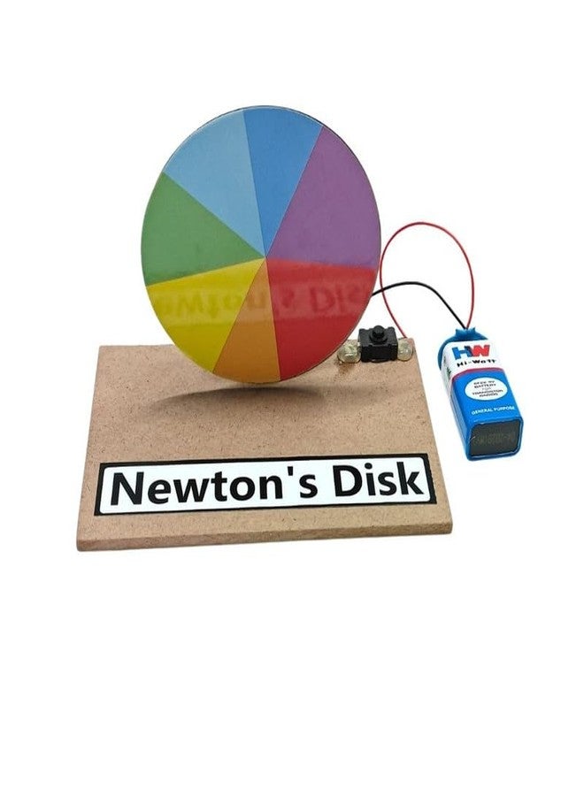 ESPtronics مجموعة أدوات مشروع علمي للأطفال من إي إس بترونيكس، نموذج عملي جاهز للاستخدام لقرص نيوتن ذي الألوان السبعة، لتجربة فيزيائية. - Image 1